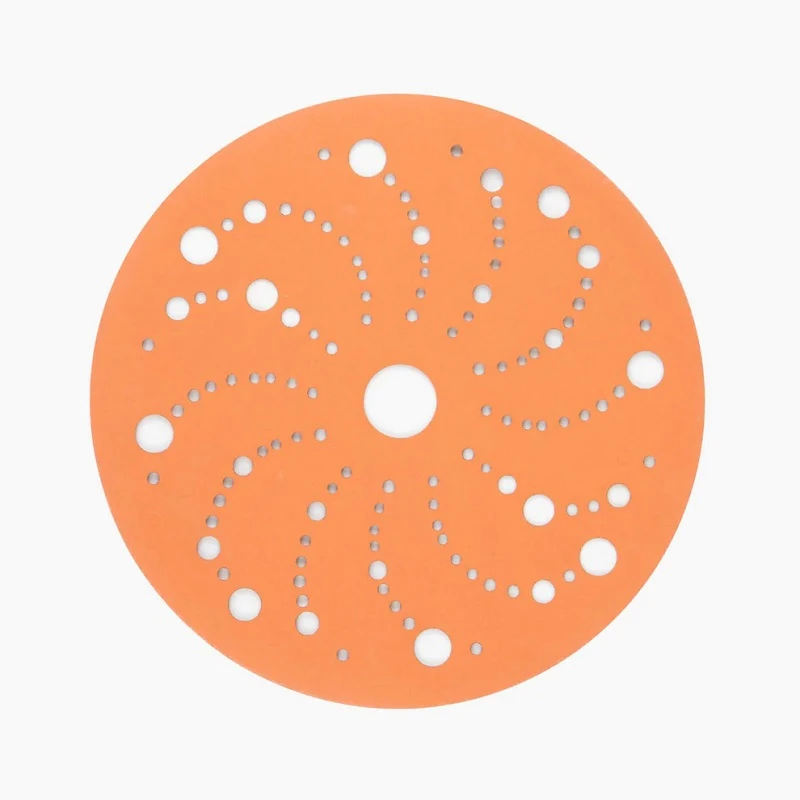 Orange Ceramic Sandpaper Multi-hole Disc Sand
